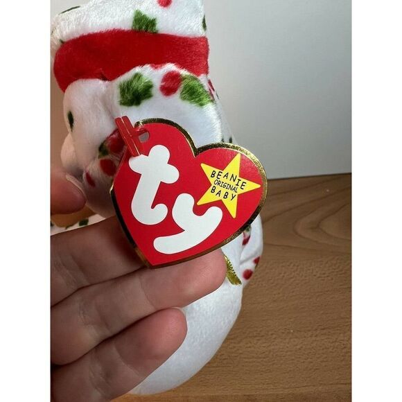 1998 Holiday TEDDY Ty Beanie Baby PE Pellets TAG ERRORS - Picture 6 of 11